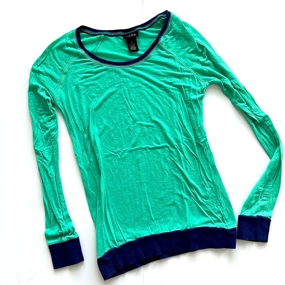 Teal Rue‎ 21 Long Sleeve Shirt  Sz SM